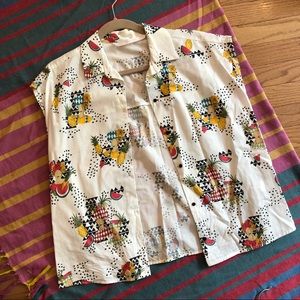 ZARA Button Down Boxy Shirt